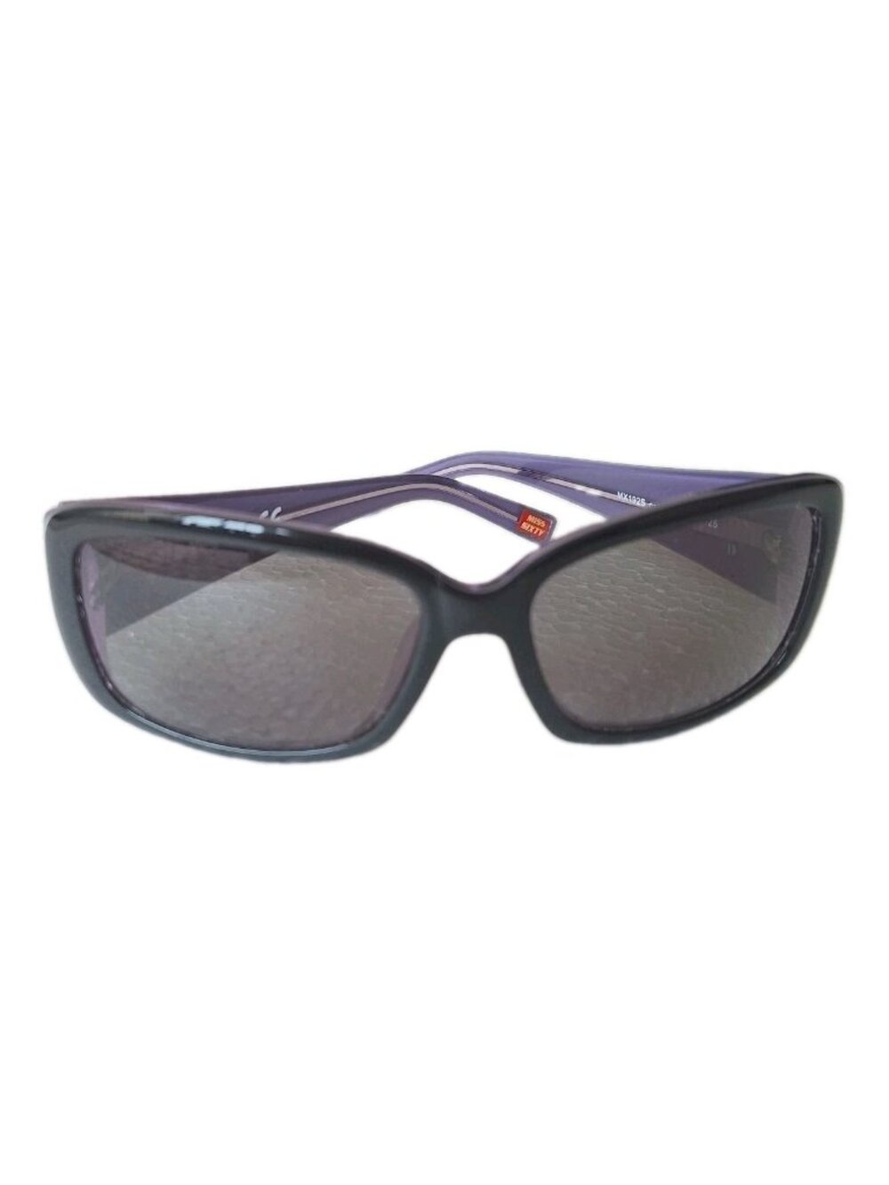 MISS SIXTY VINTAGE Y2K BLACK PURPLE RECTANGULAR FRAME SUNGLASSES - Picture 2 of 6